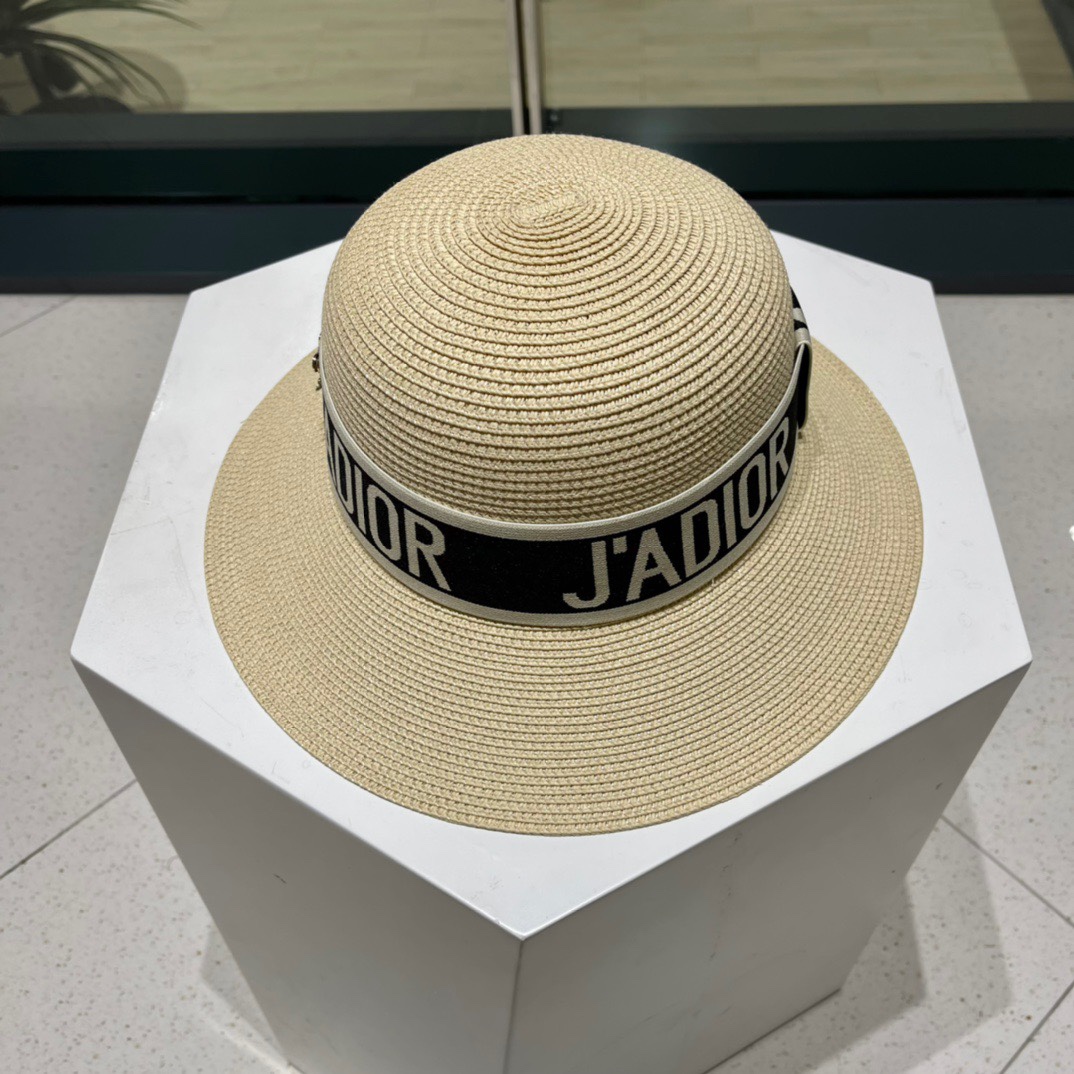  Dior迪奥草帽，夏季新款太阳帽，草帽，高级定制，头围57cm