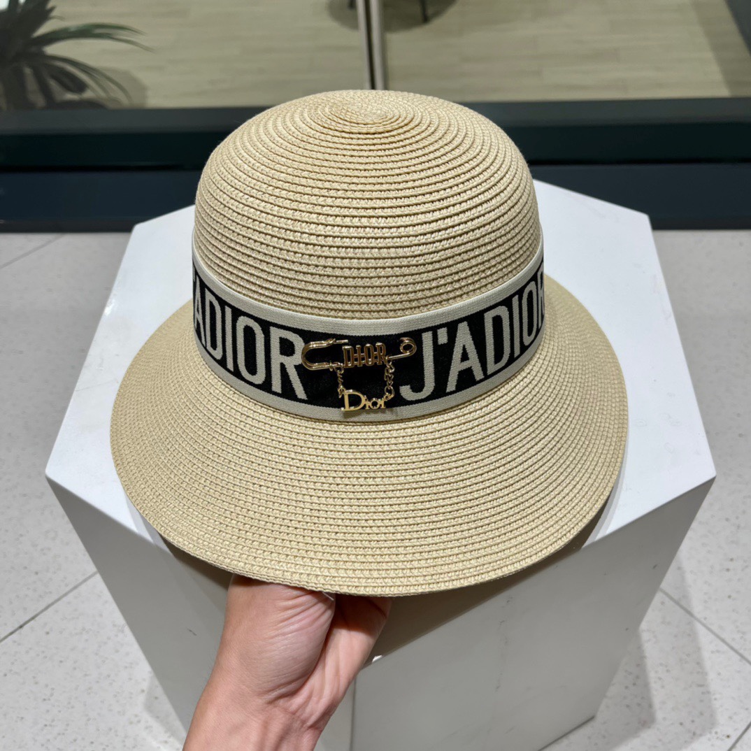  Dior迪奥草帽，夏季新款太阳帽，草帽，高级定制，头围57cm