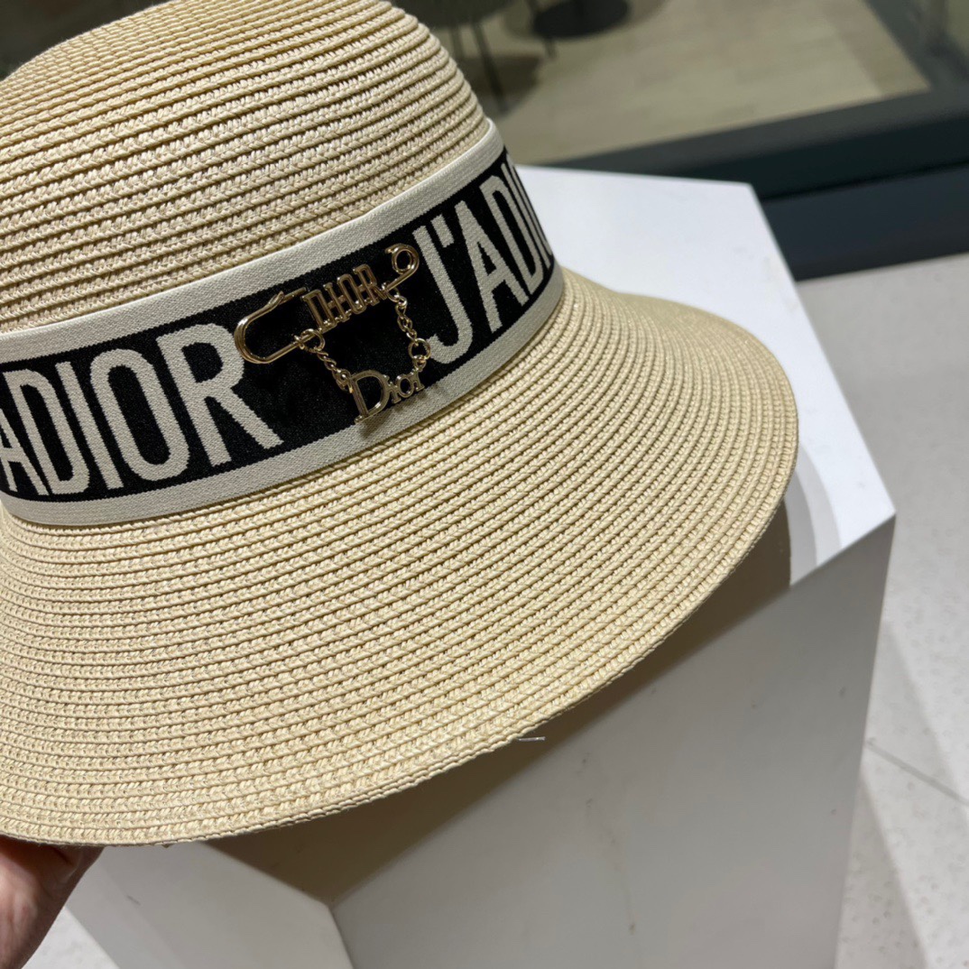  Dior迪奥草帽，夏季新款太阳帽，草帽，高级定制，头围57cm