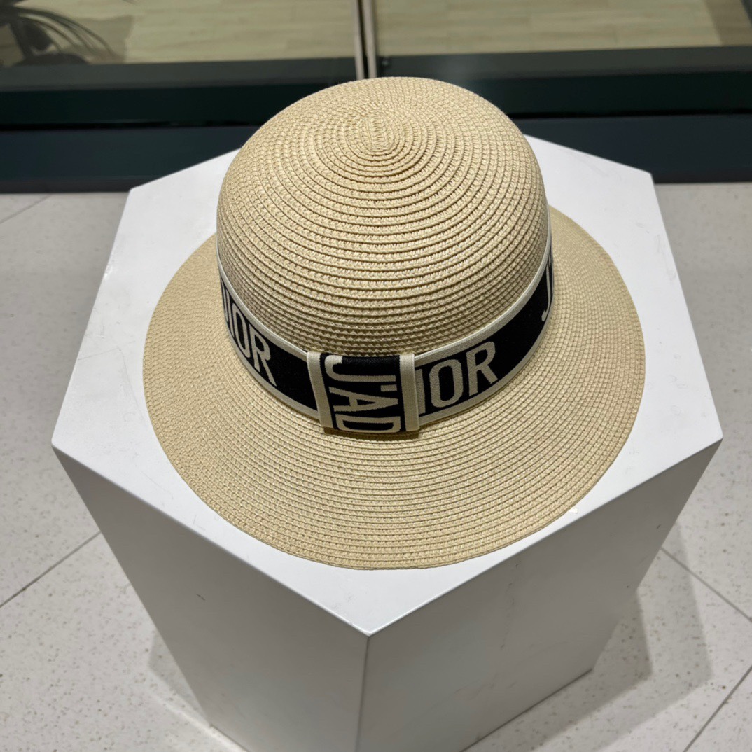  Dior迪奥草帽，夏季新款太阳帽，草帽，高级定制，头围57cm