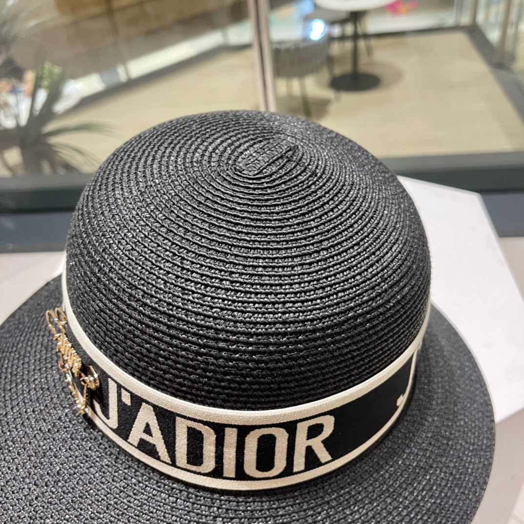  Dior迪奥草帽，夏季新款太阳帽，草帽，高级定制，头围57cm