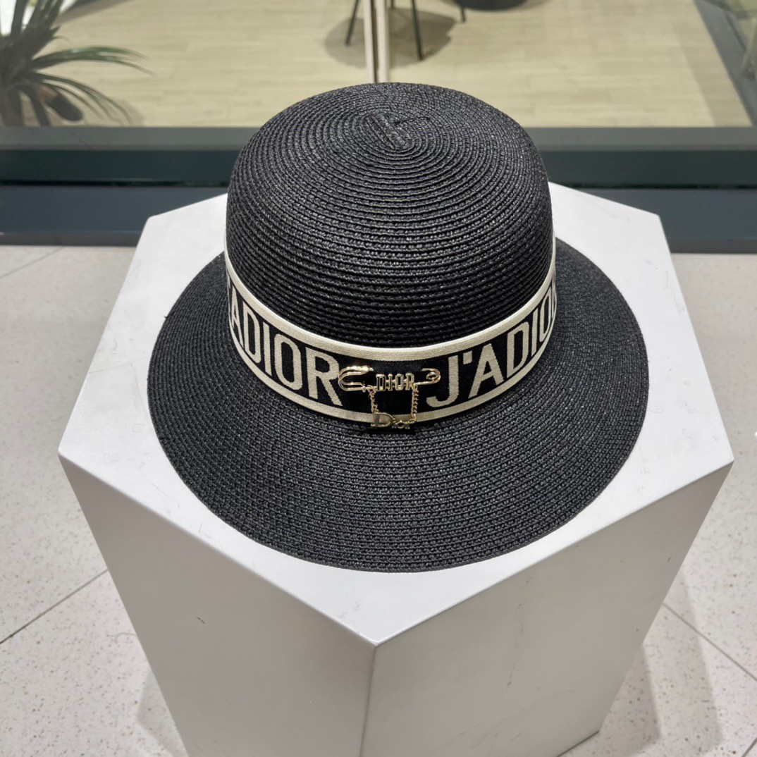  Dior迪奥草帽，夏季新款太阳帽，草帽，高级定制，头围57cm