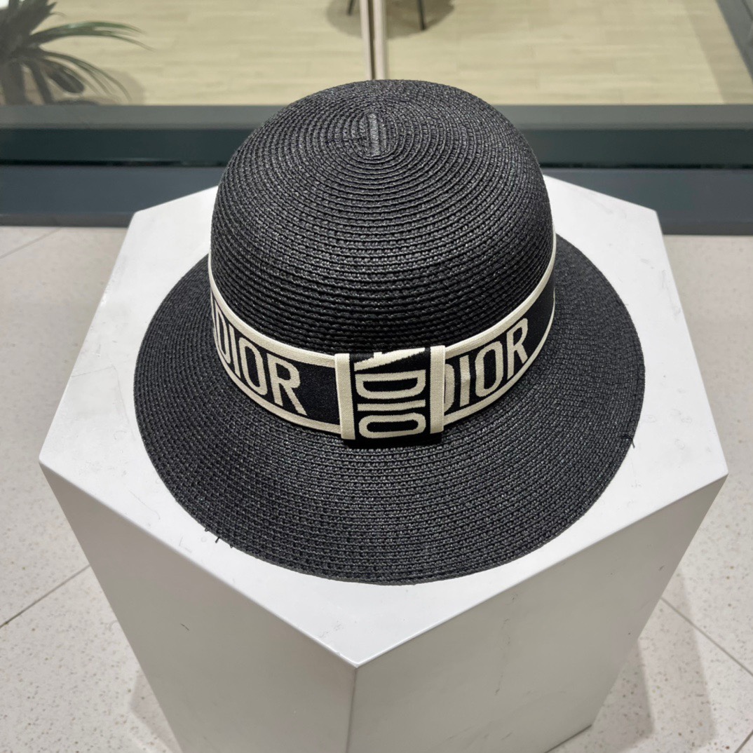  Dior迪奥草帽，夏季新款太阳帽，草帽，高级定制，头围57cm