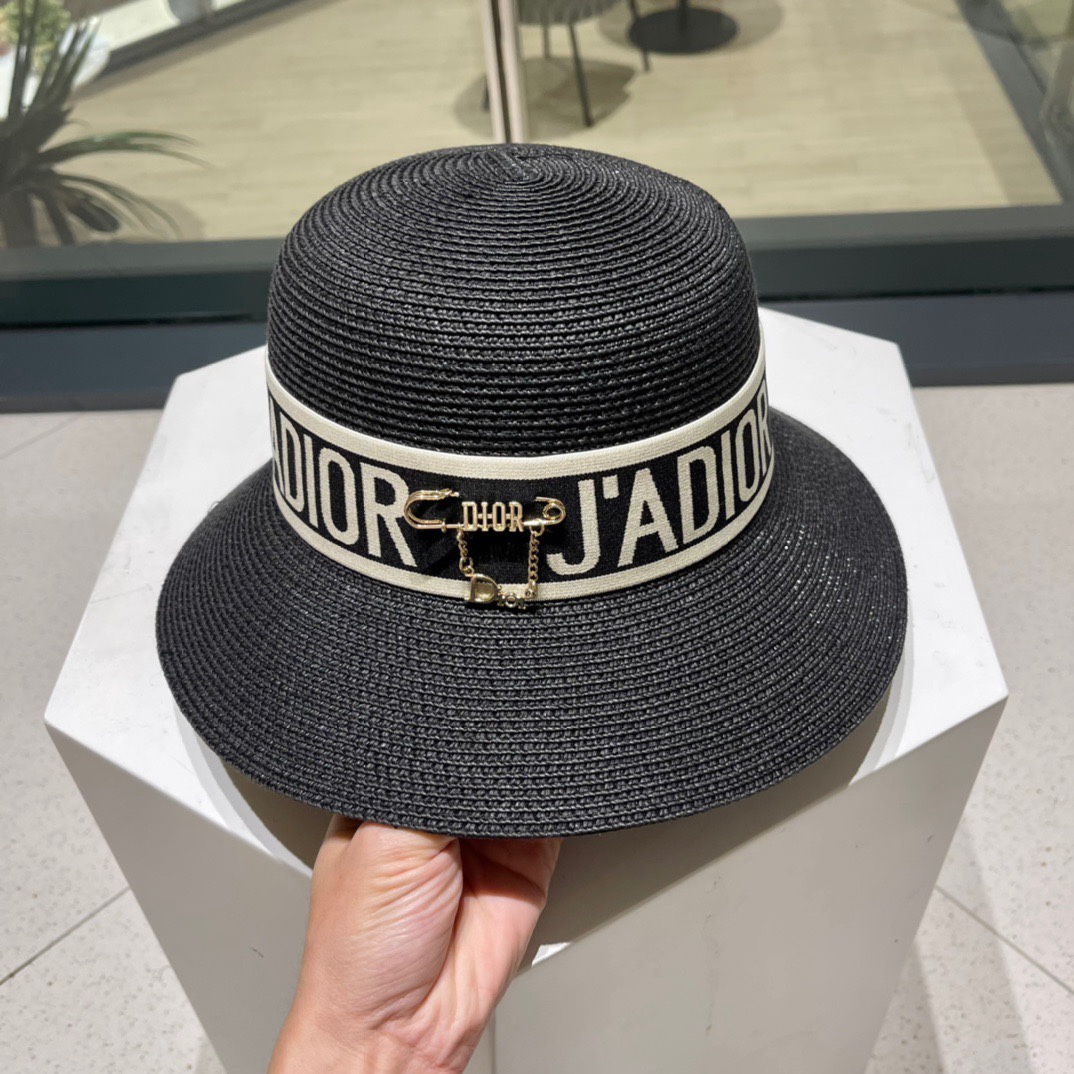  Dior迪奥草帽，夏季新款太阳帽，草帽，高级定制，头围57cm