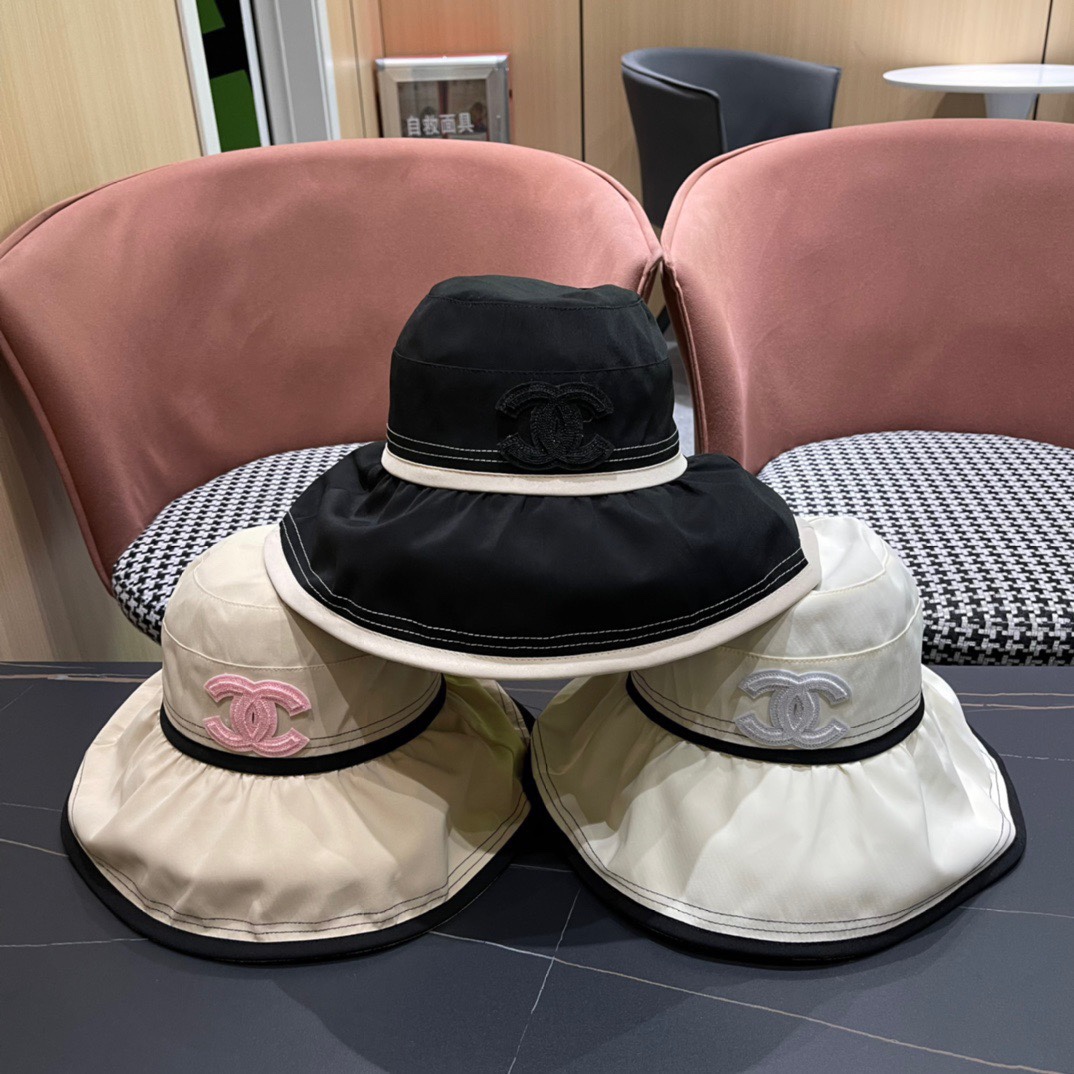 【Chanel】Nueva gorra de pescador de ala ancha de 2024, llena de textura, primera opción para salir 🌊
