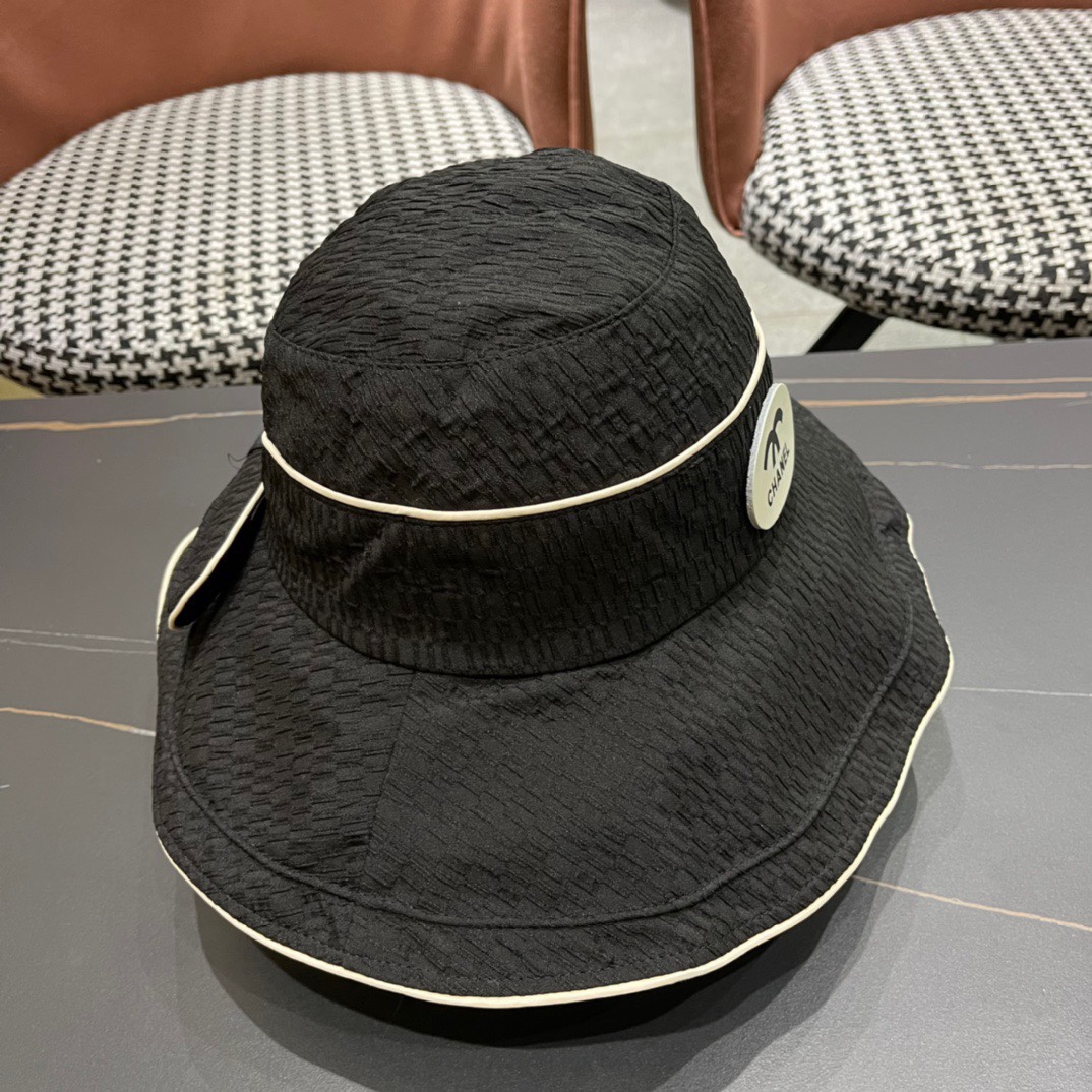  CHANEL香奈儿】2024新款渔夫帽，遮阳又超好搭配，出街单品