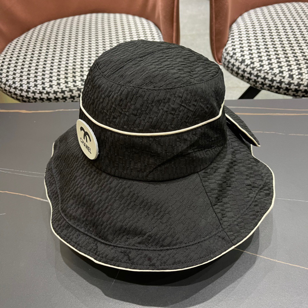  CHANEL香奈儿】2024新款渔夫帽，遮阳又超好搭配，出街单品