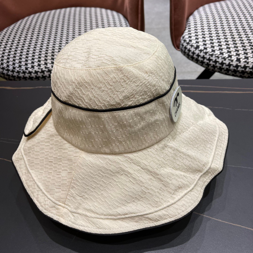  CHANEL香奈儿】2024新款渔夫帽，遮阳又超好搭配，出街单品