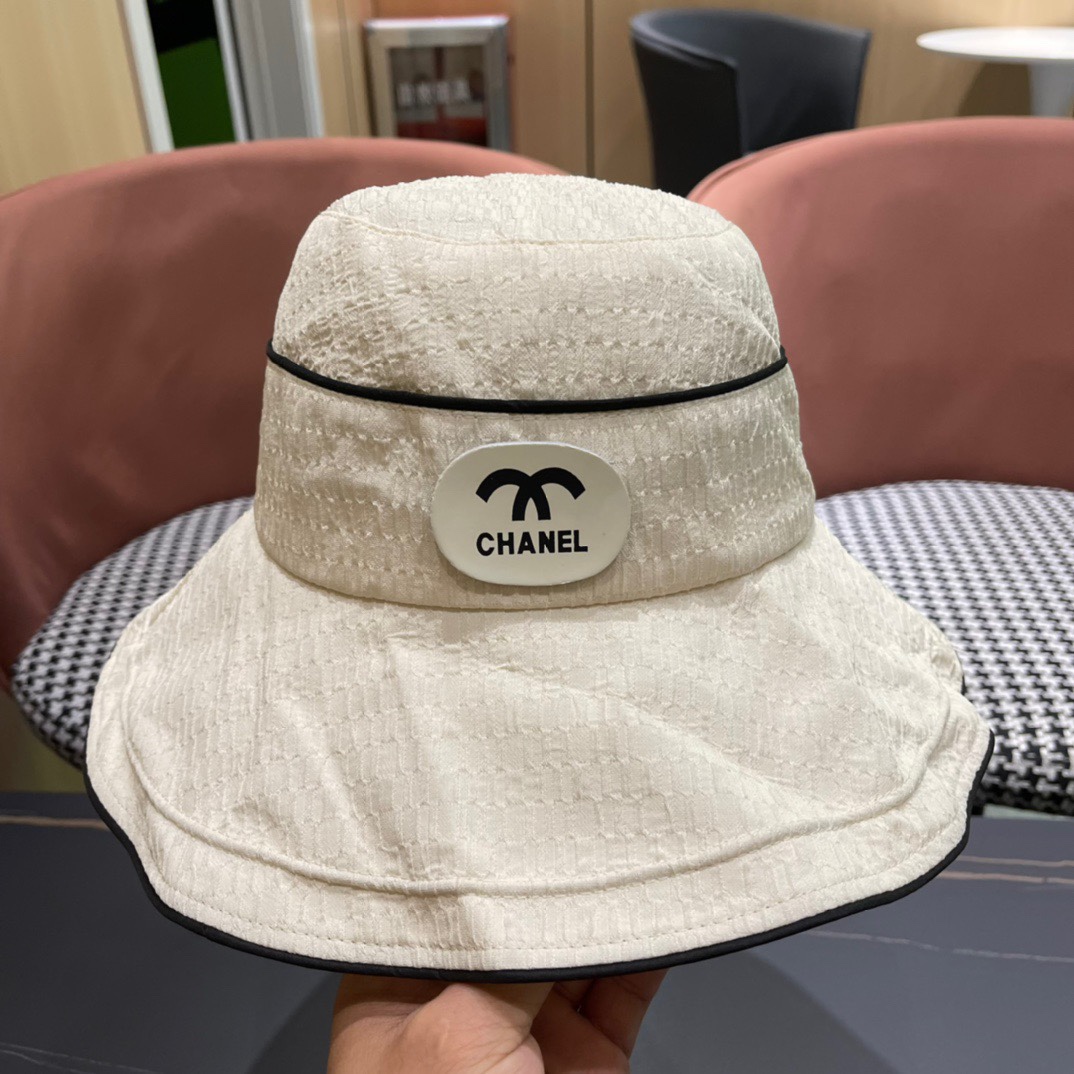  CHANEL香奈儿】2024新款渔夫帽，遮阳又超好搭配，出街单品