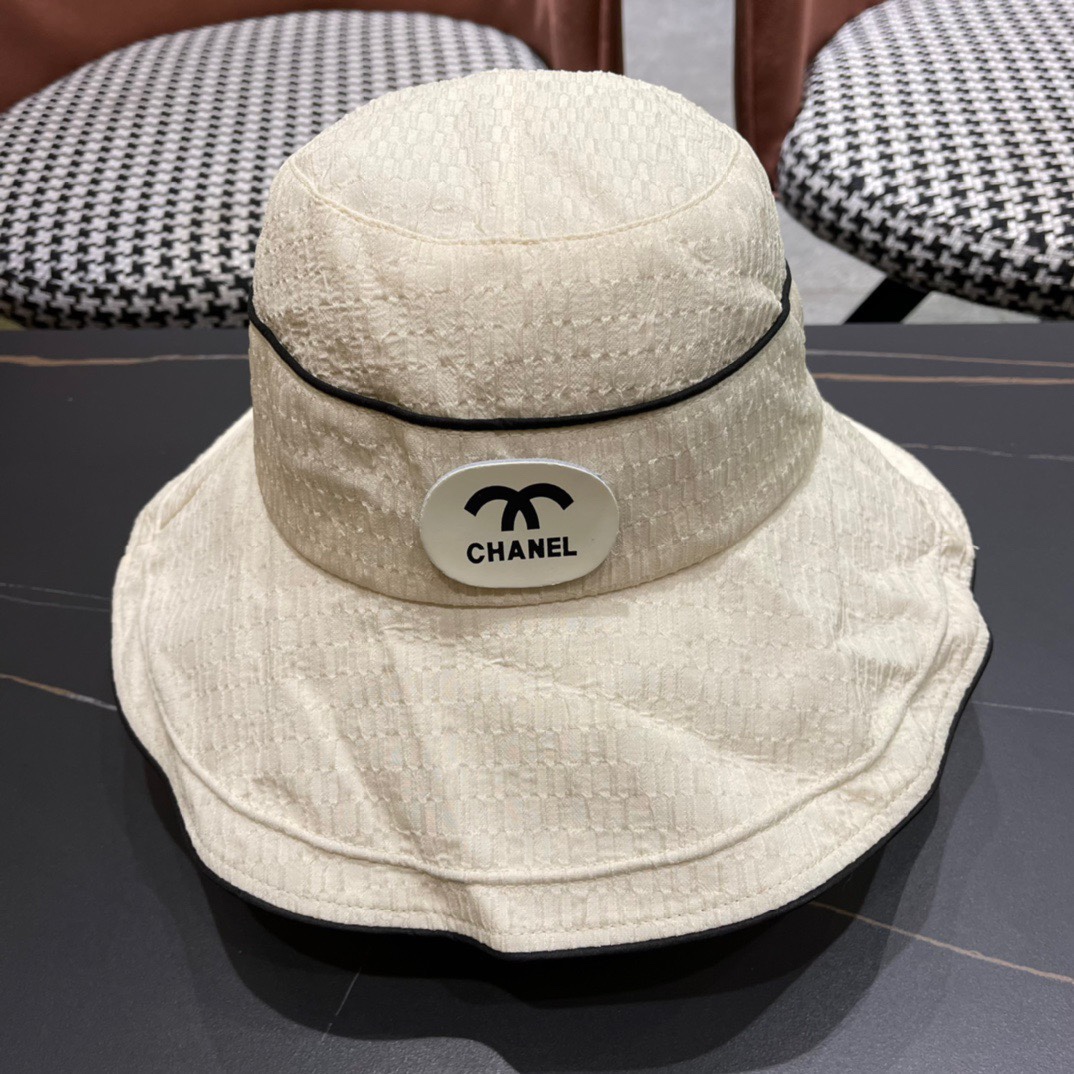  CHANEL香奈儿】2024新款渔夫帽，遮阳又超好搭配，出街单品