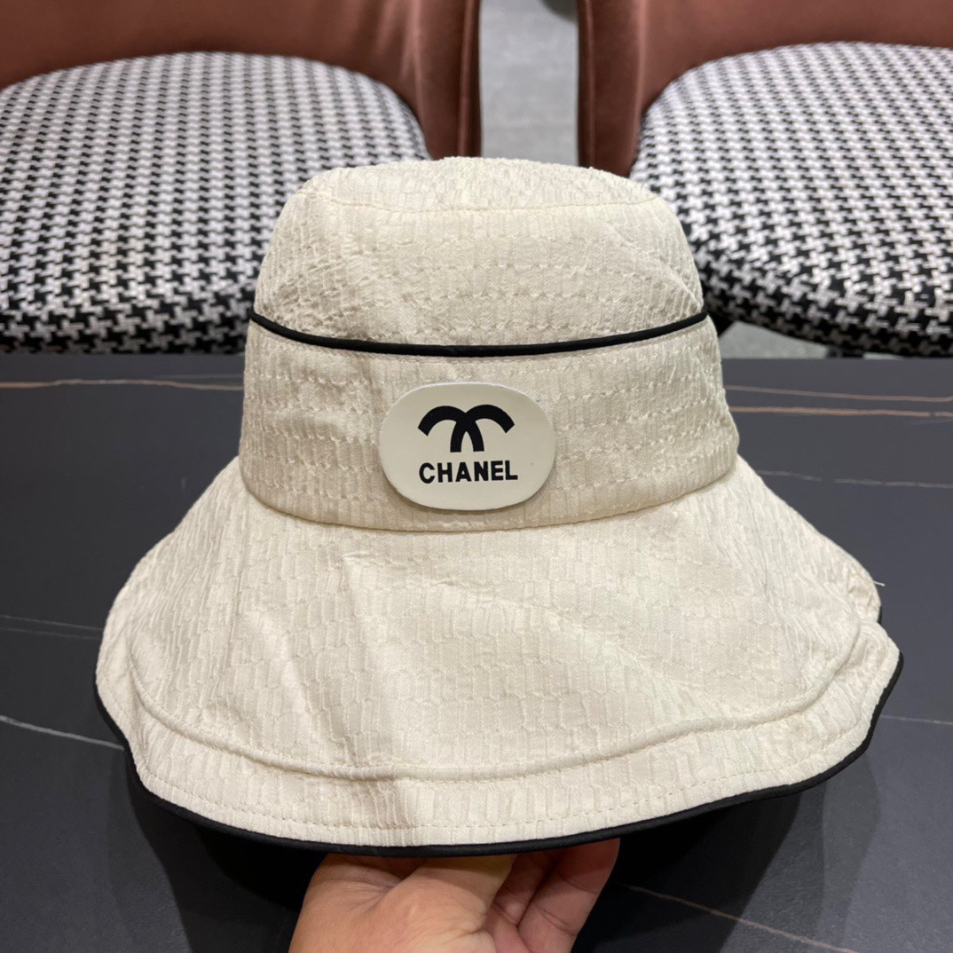  CHANEL香奈儿】2024新款渔夫帽，遮阳又超好搭配，出街单品
