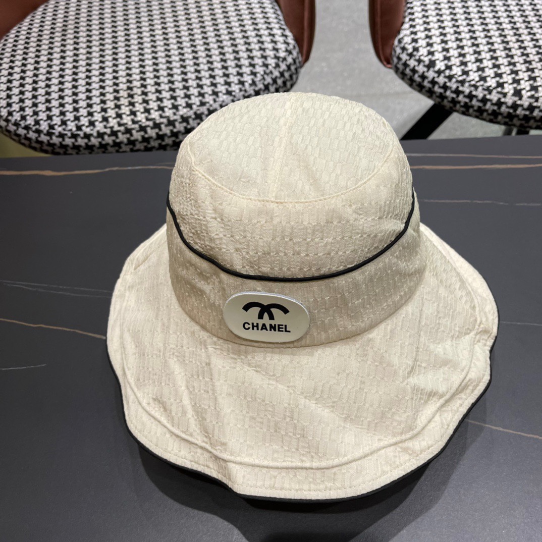  CHANEL香奈儿】2024新款渔夫帽，遮阳又超好搭配，出街单品