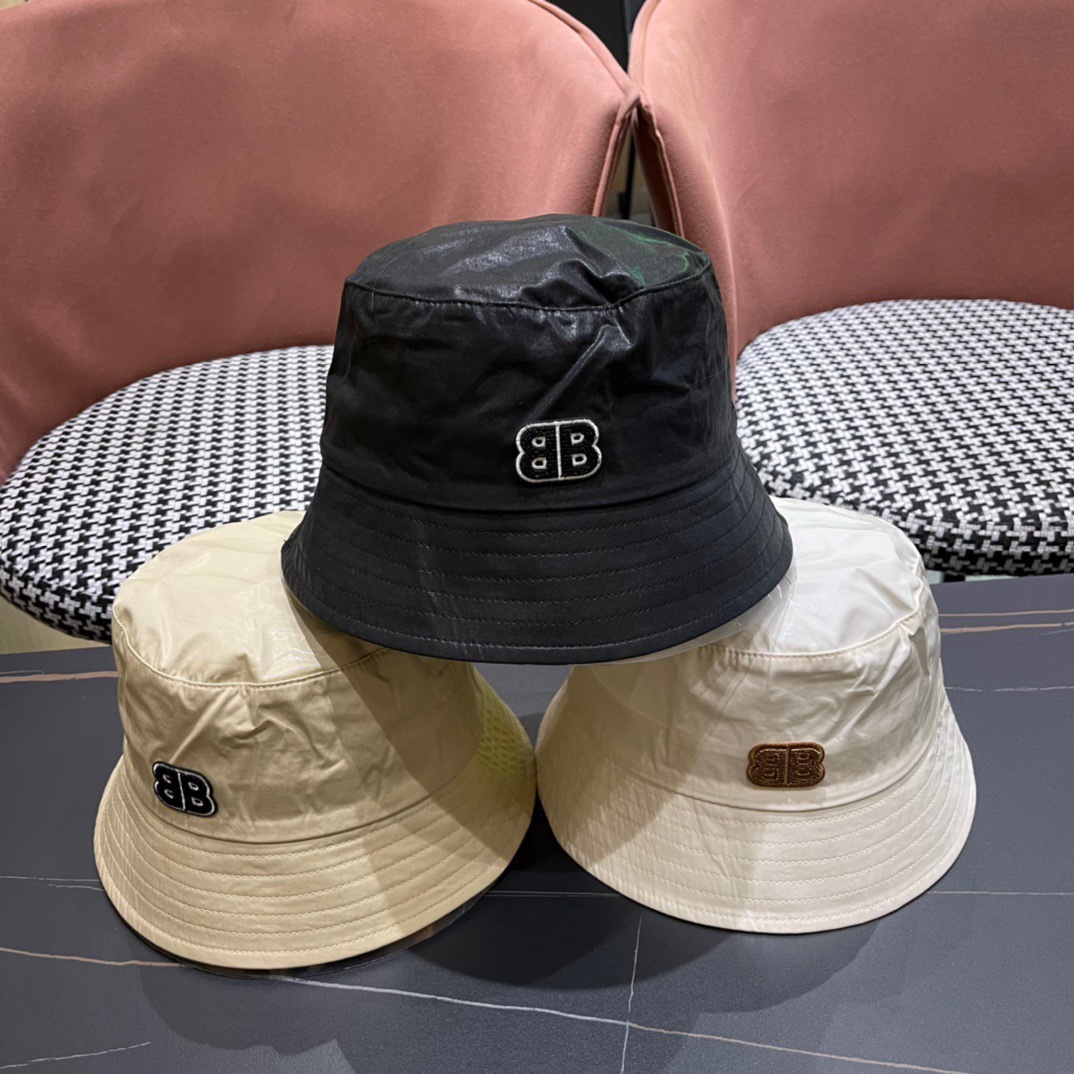 balenciaga París 2024 sombrero de pescador para verano, protección solar, sombrero de cubo de gran circunferencia que h…