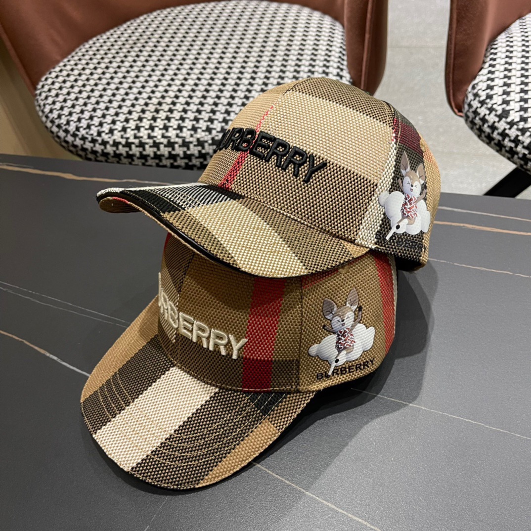 Burberry (Burberry) 2024 gorra de béisbol original, modelo de gran venta en tiendas, ligera y transpirable. Forma perfe…