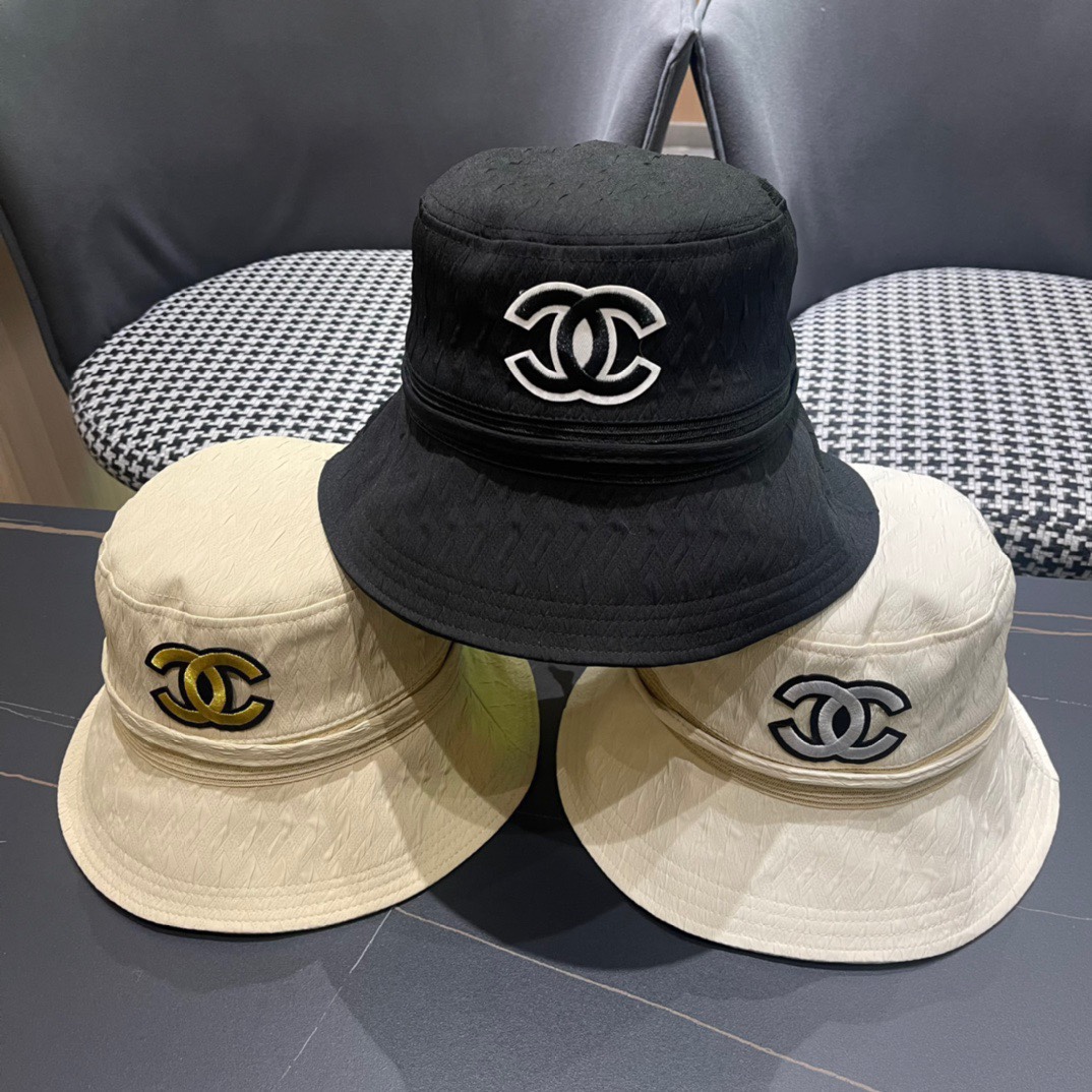 【CHANEL】Nuevo 2024 sombrero de pescador estilo pequeño, imprescindible para salir, muy fácil de combinar, ¡cómpralo ya!
