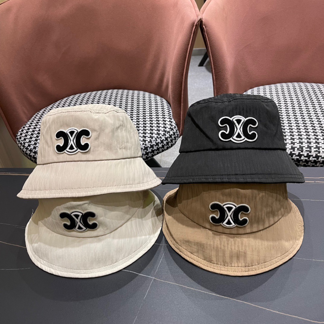 【CELINE Celine】2024 nuevo sombrero de pescador minimalista～nuevo producto de verano simple y elegante
