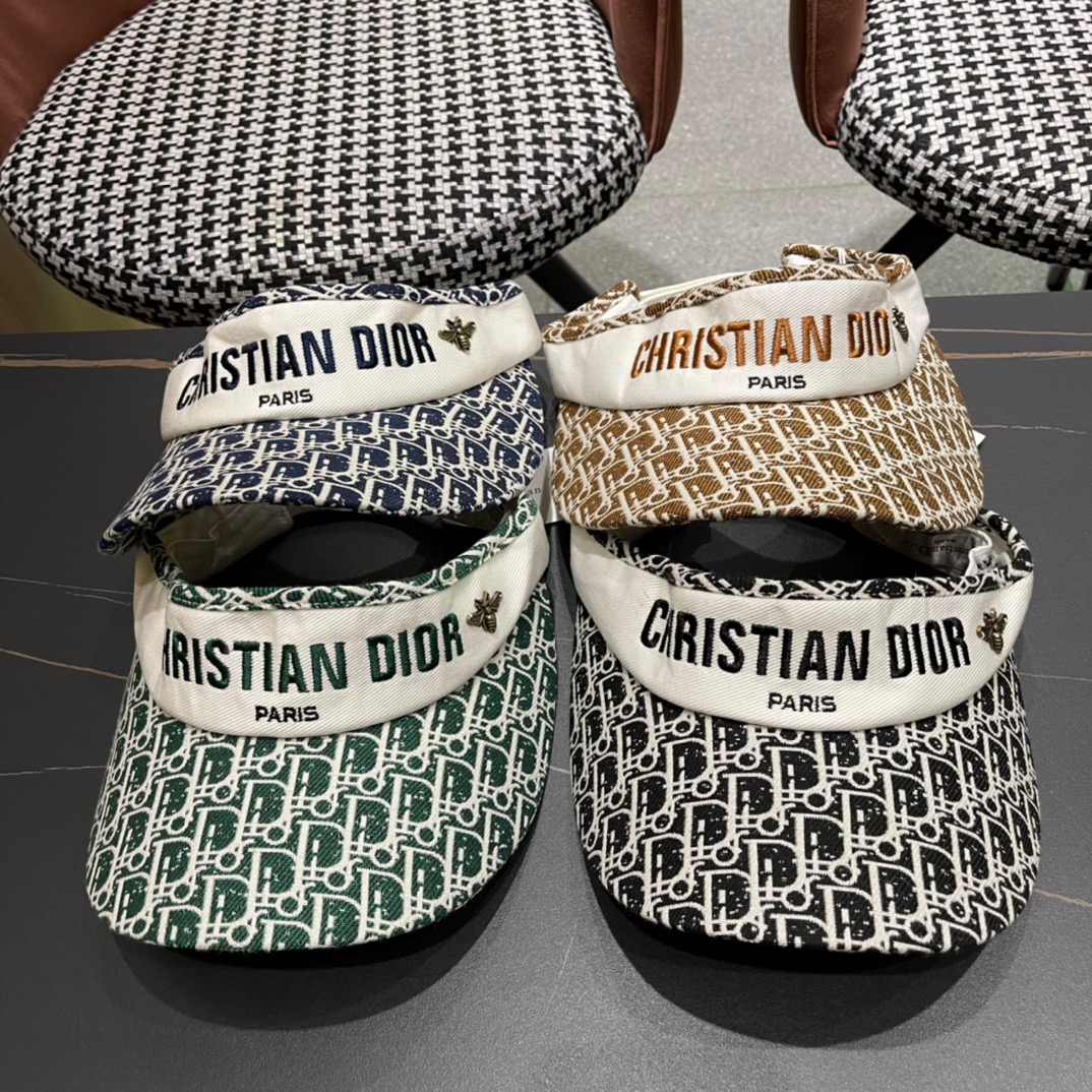 Dior 2024 primavera-verano nuevo modelo original de tienda, gorra sin copa con letras bordadas, cuanto más simple, más …