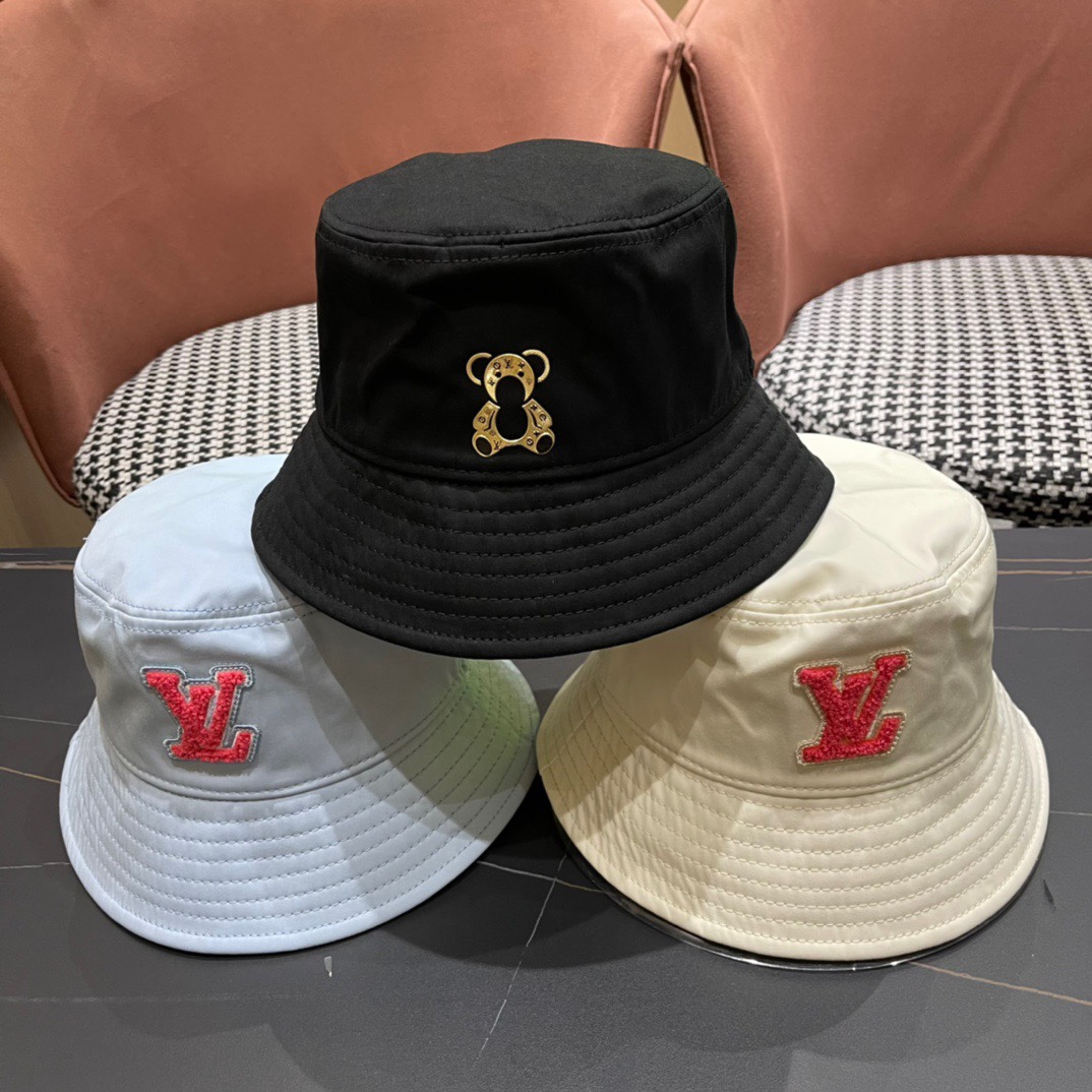 【LV Louis Vuitton】Sombrero de pescador clásico nuevo 2024, imprescindible para los amantes de la moda, unisex