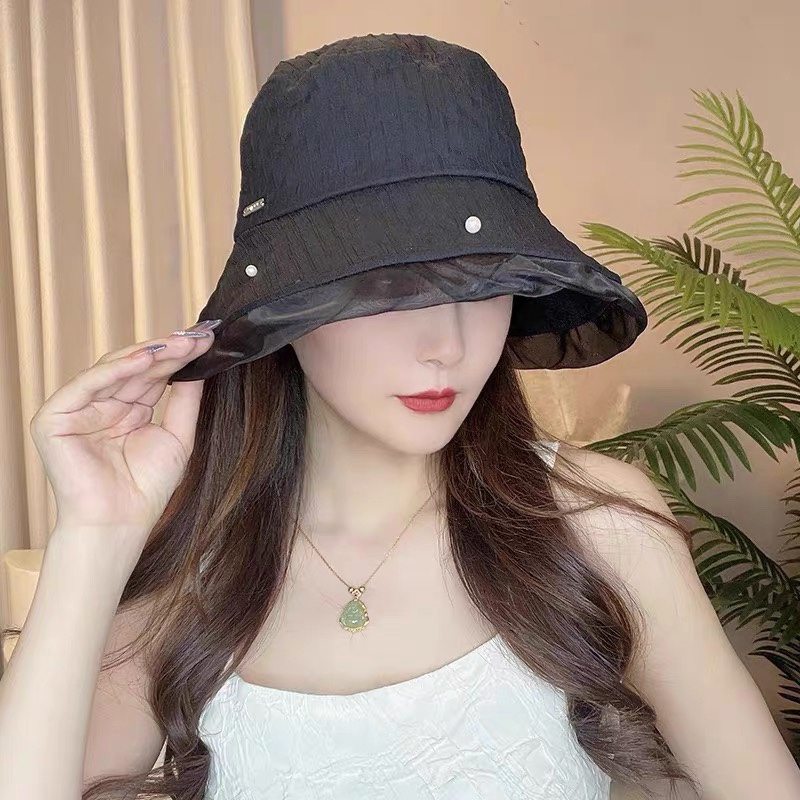 Chanel 2024 nuevo sombrero de pescador, soleado y luminoso, el más adecuado para vacaciones y viajes