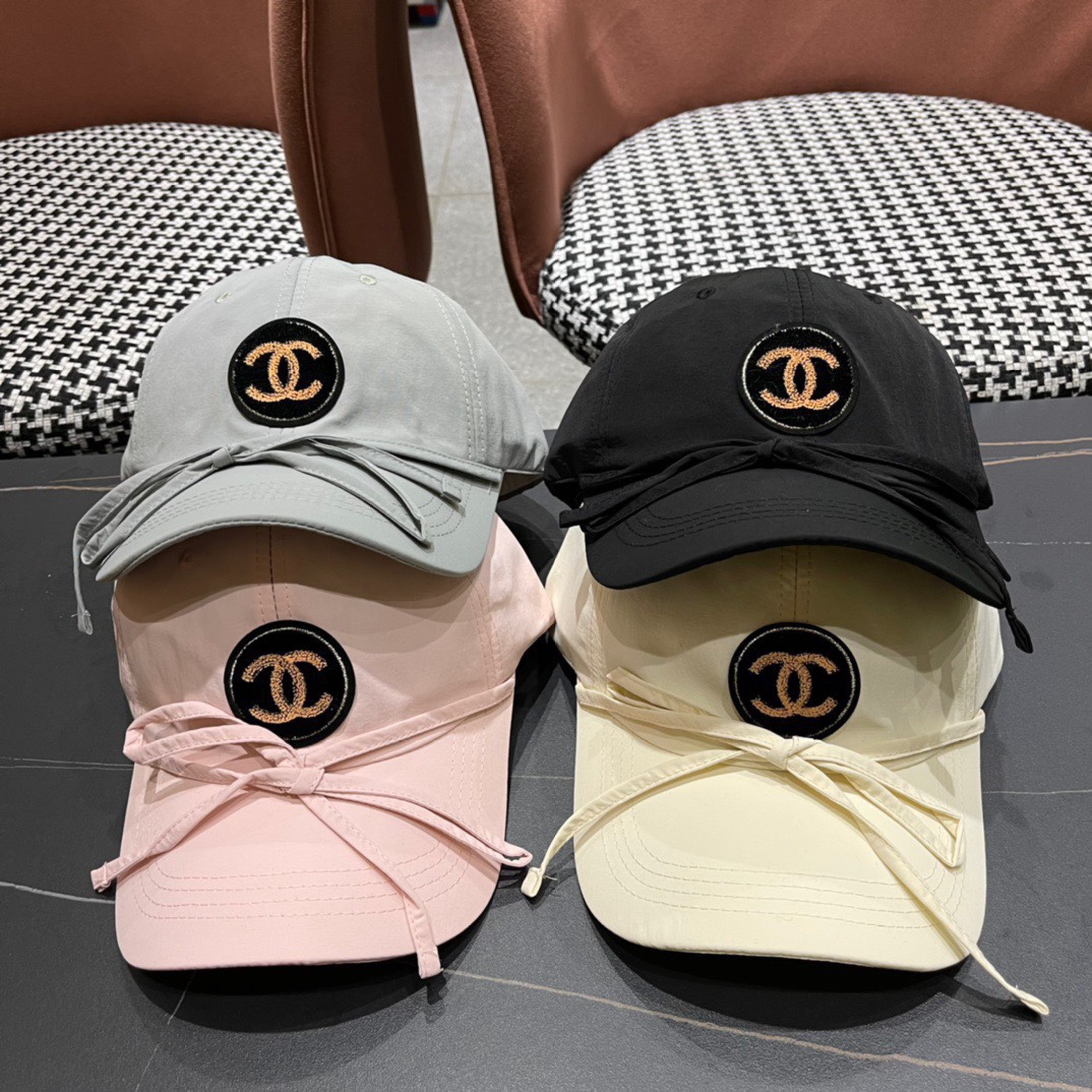 【Chanel】2024 nueva gorra de béisbol minimalista, nuevo modelo, estilo de marca fácil de combinar,