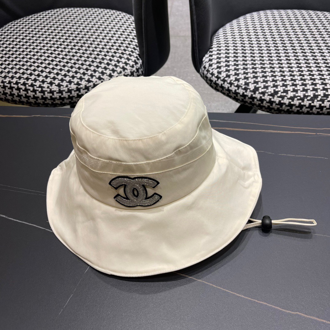 Chanel 2024 nuevo sombrero de pescador, sombrero de estilo coreano de alta gama para influencers, imprescindible para s…