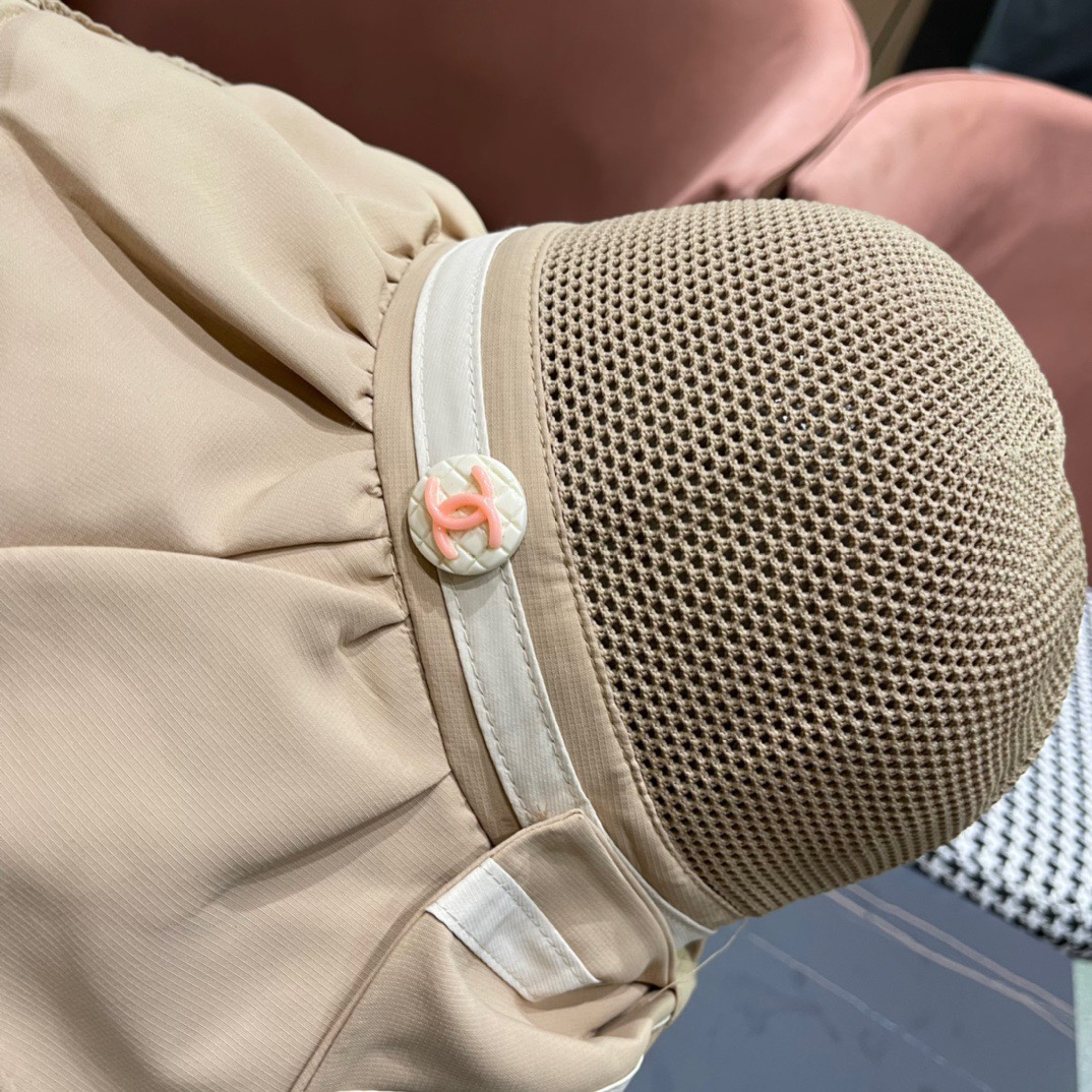  CHANEL 香奈儿 2024早春新款韩版蝴蝶结防紫外线大帽檐渔夫帽 全新立体，精致无暇！做工细致，独