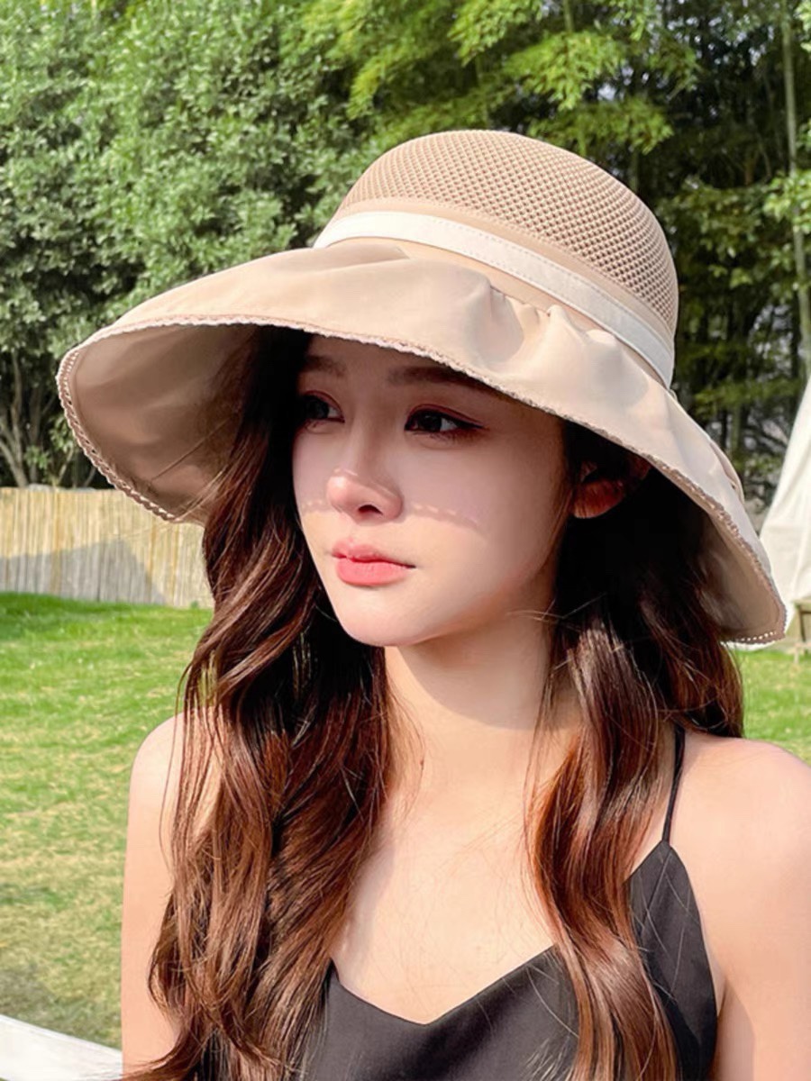  CHANEL 香奈儿 2024早春新款韩版蝴蝶结防紫外线大帽檐渔夫帽 全新立体，精致无暇！做工细致，独