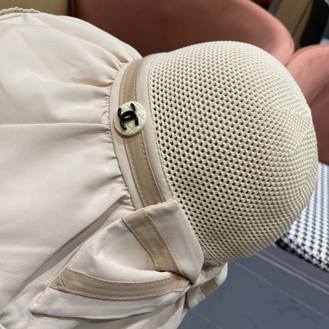  CHANEL 香奈儿 2024早春新款韩版蝴蝶结防紫外线大帽檐渔夫帽 全新立体，精致无暇！做工细致，独