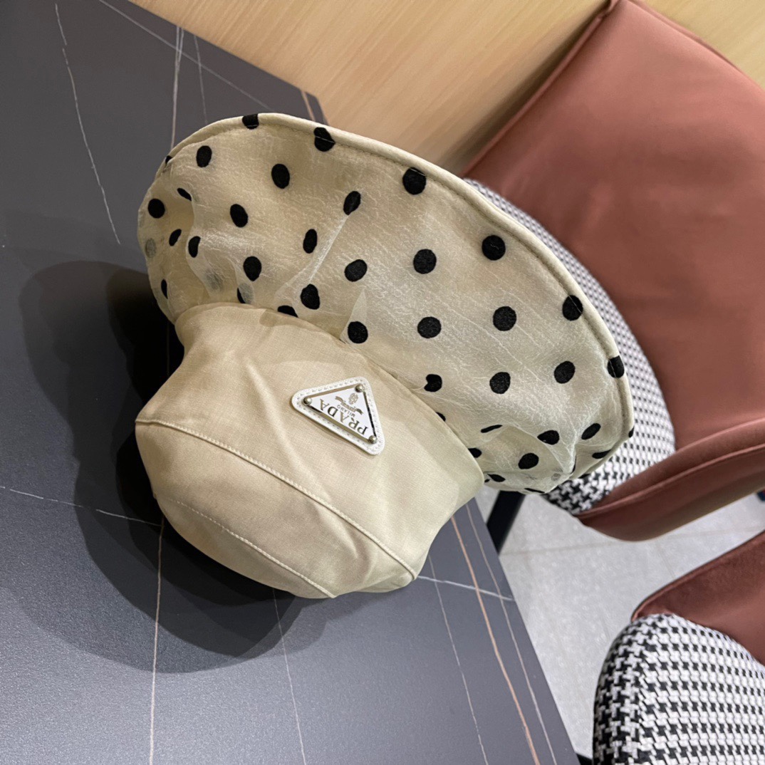 【普拉达】PRADA2024新款渔夫帽，新款上架，超好搭配，赶紧入手吧