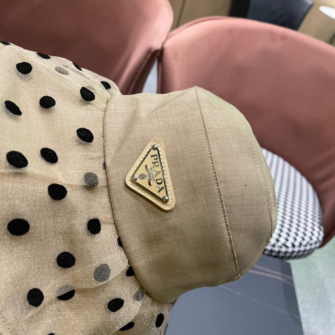【普拉达】PRADA2024新款渔夫帽，新款上架，超好搭配，赶紧入手吧