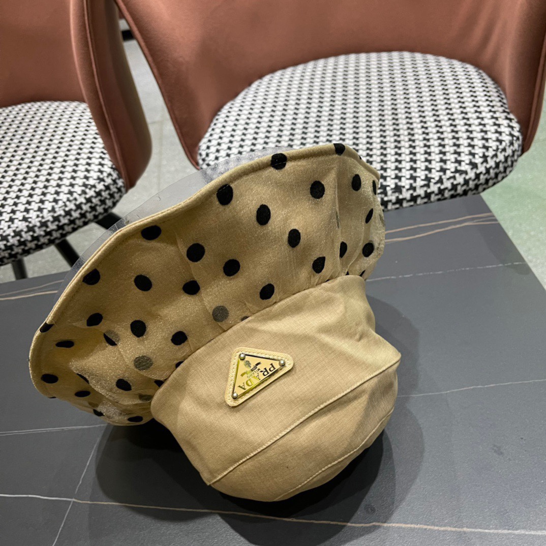 【普拉达】PRADA2024新款渔夫帽，新款上架，超好搭配，赶紧入手吧