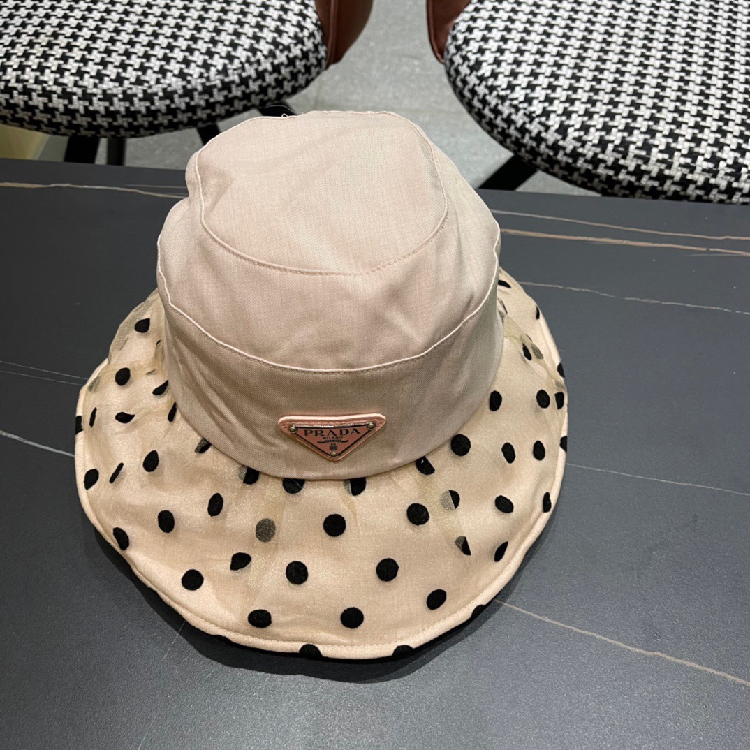 【普拉达】PRADA2024新款渔夫帽，新款上架，超好搭配，赶紧入手吧