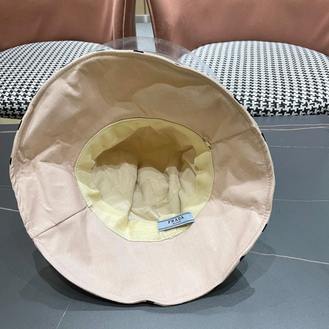 【普拉达】PRADA2024新款渔夫帽，新款上架，超好搭配，赶紧入手吧
