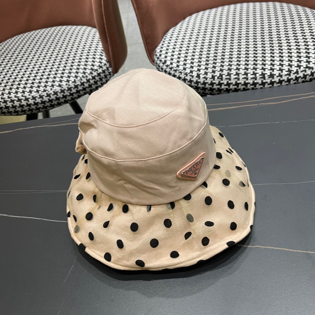 【普拉达】PRADA2024新款渔夫帽，新款上架，超好搭配，赶紧入手吧
