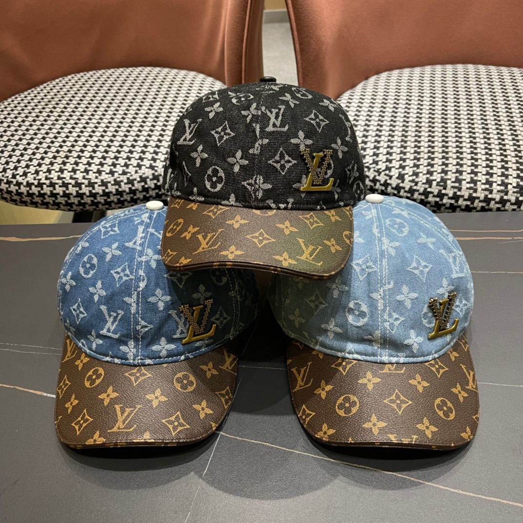 Gorra de béisbol clásica LV Louis Vuitton🧢 ¡Artículo caliente, versátil🥰combina bien con cualquier cosa
