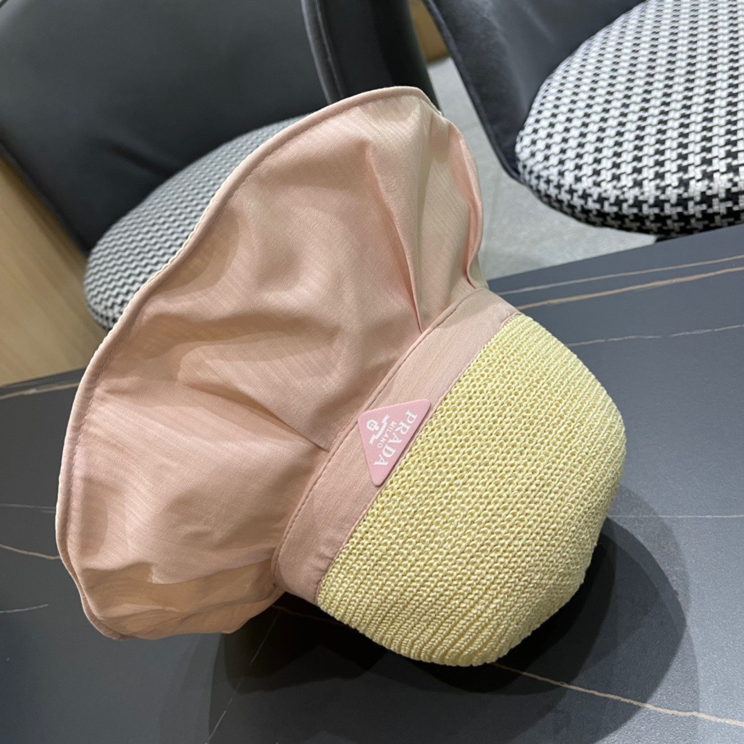 【PRADA普拉达】最新大桶遮阳渔夫帽，日常款超好搭配，出街单品