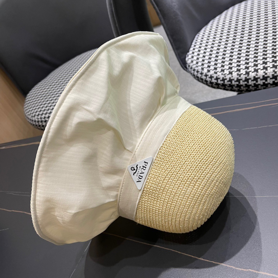 【PRADA普拉达】最新大桶遮阳渔夫帽，日常款超好搭配，出街单品