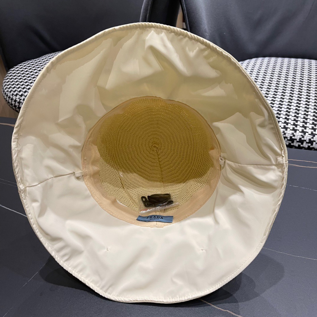 【PRADA普拉达】最新大桶遮阳渔夫帽，日常款超好搭配，出街单品