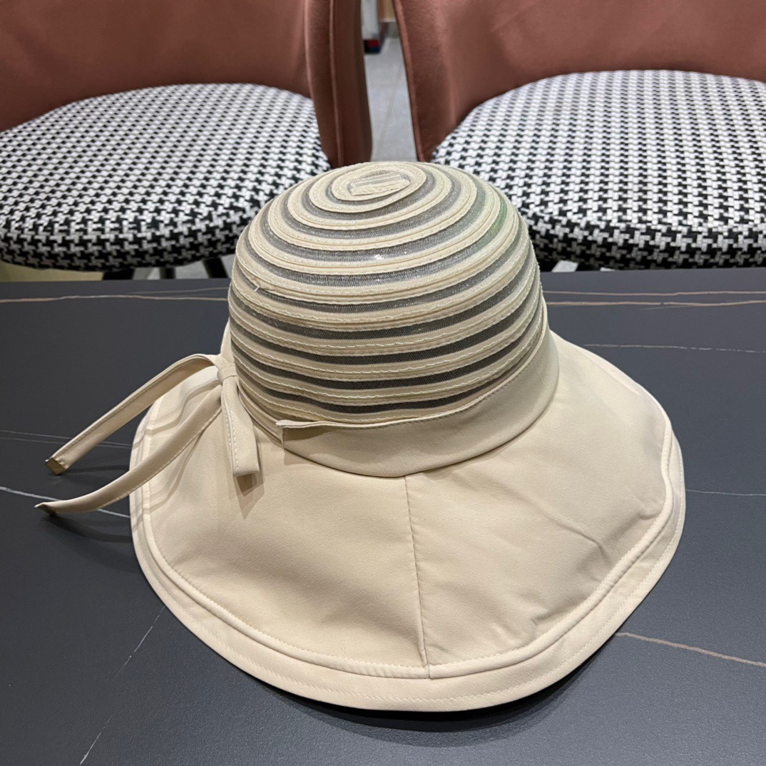  GUCCI古奇 2024新款韩版百搭遮脸防晒帽户外防紫外线渔夫帽