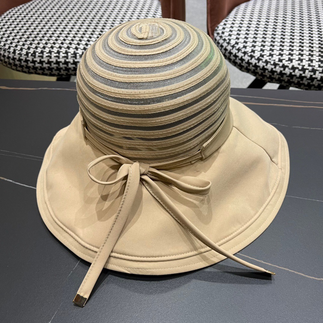  GUCCI古奇 2024新款韩版百搭遮脸防晒帽户外防紫外线渔夫帽