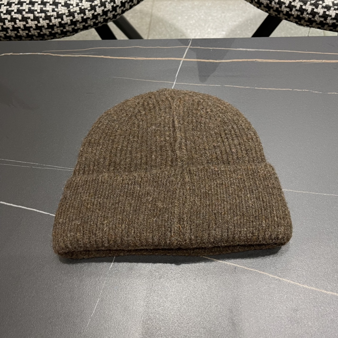 Dior迪奥韩版简约羊毛软糯针织帽百搭休闲护耳保暖毛线帽冷帽冬