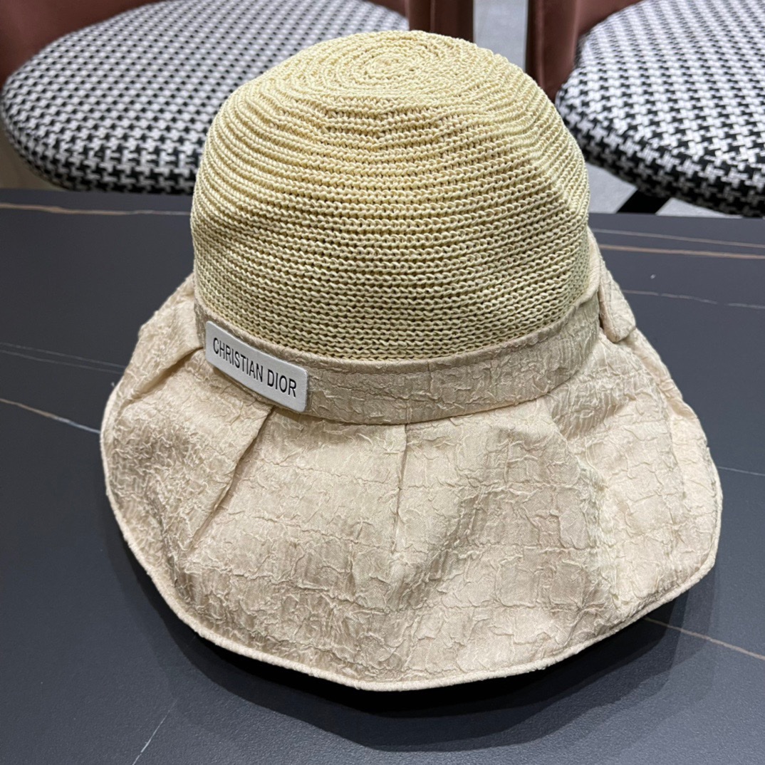  【DIOR迪奥】2024新款爆款简约渔夫帽，超好搭配，赶紧入手！