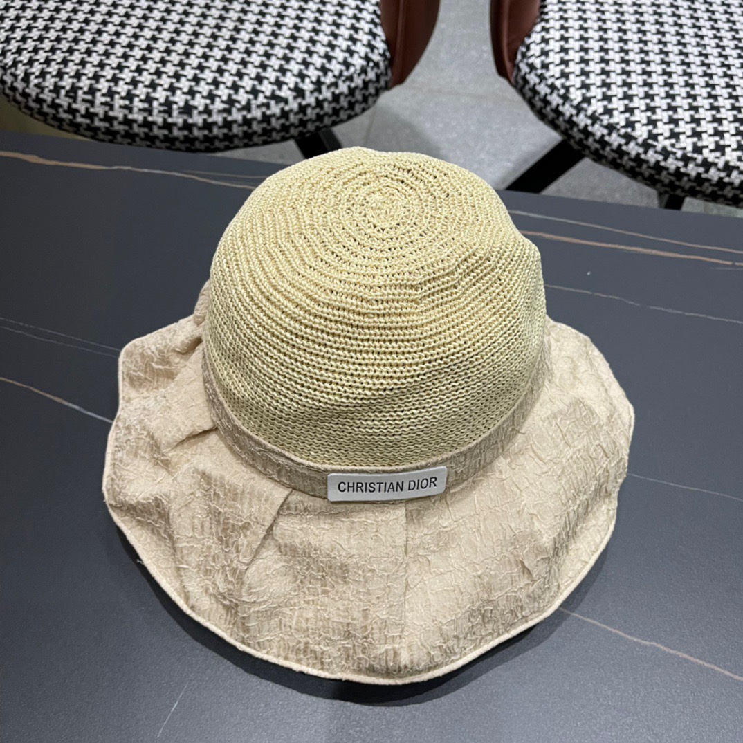  【DIOR迪奥】2024新款爆款简约渔夫帽，超好搭配，赶紧入手！