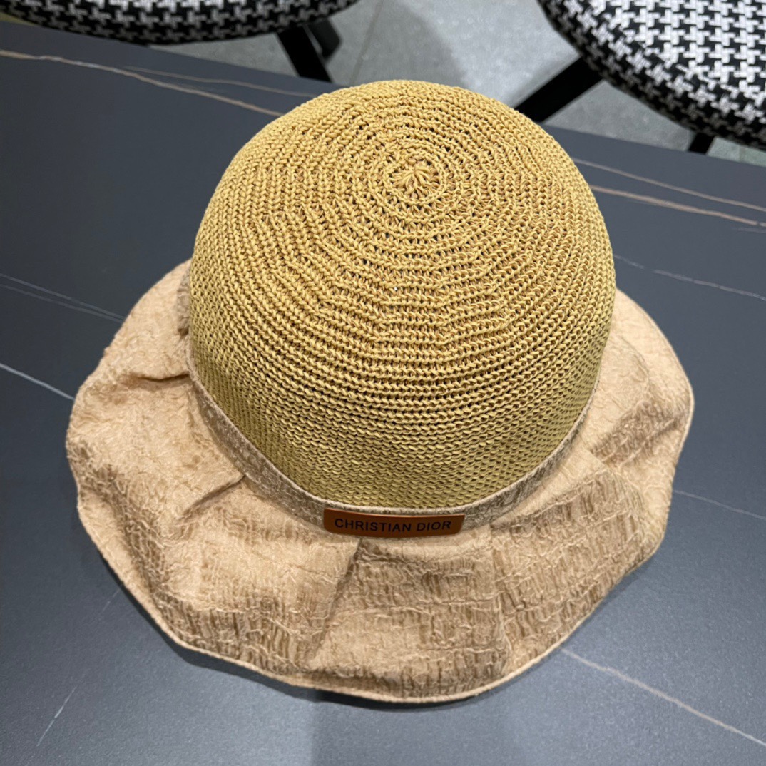  【DIOR迪奥】2024新款爆款简约渔夫帽，超好搭配，赶紧入手！