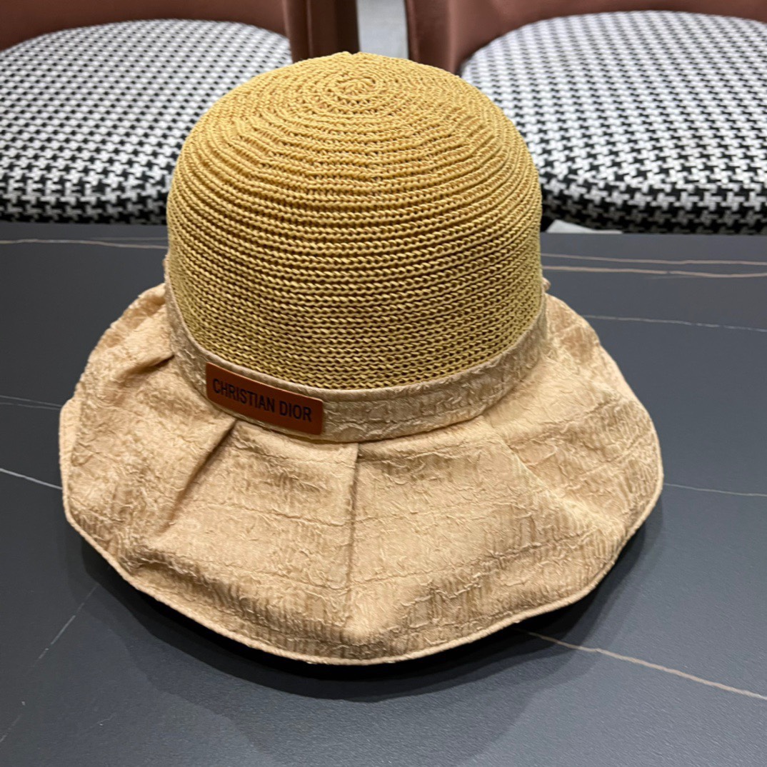  【DIOR迪奥】2024新款爆款简约渔夫帽，超好搭配，赶紧入手！