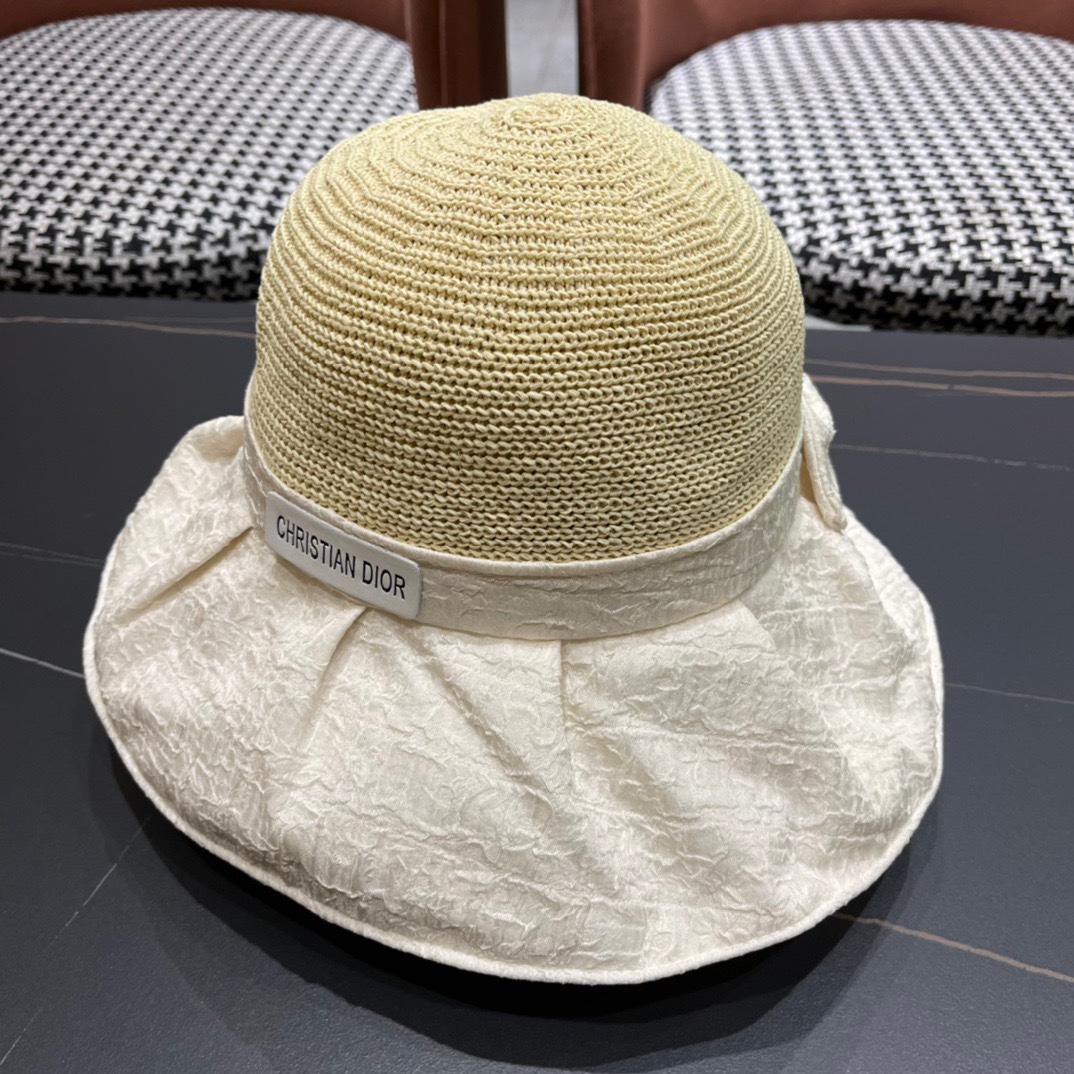  【DIOR迪奥】2024新款爆款简约渔夫帽，超好搭配，赶紧入手！