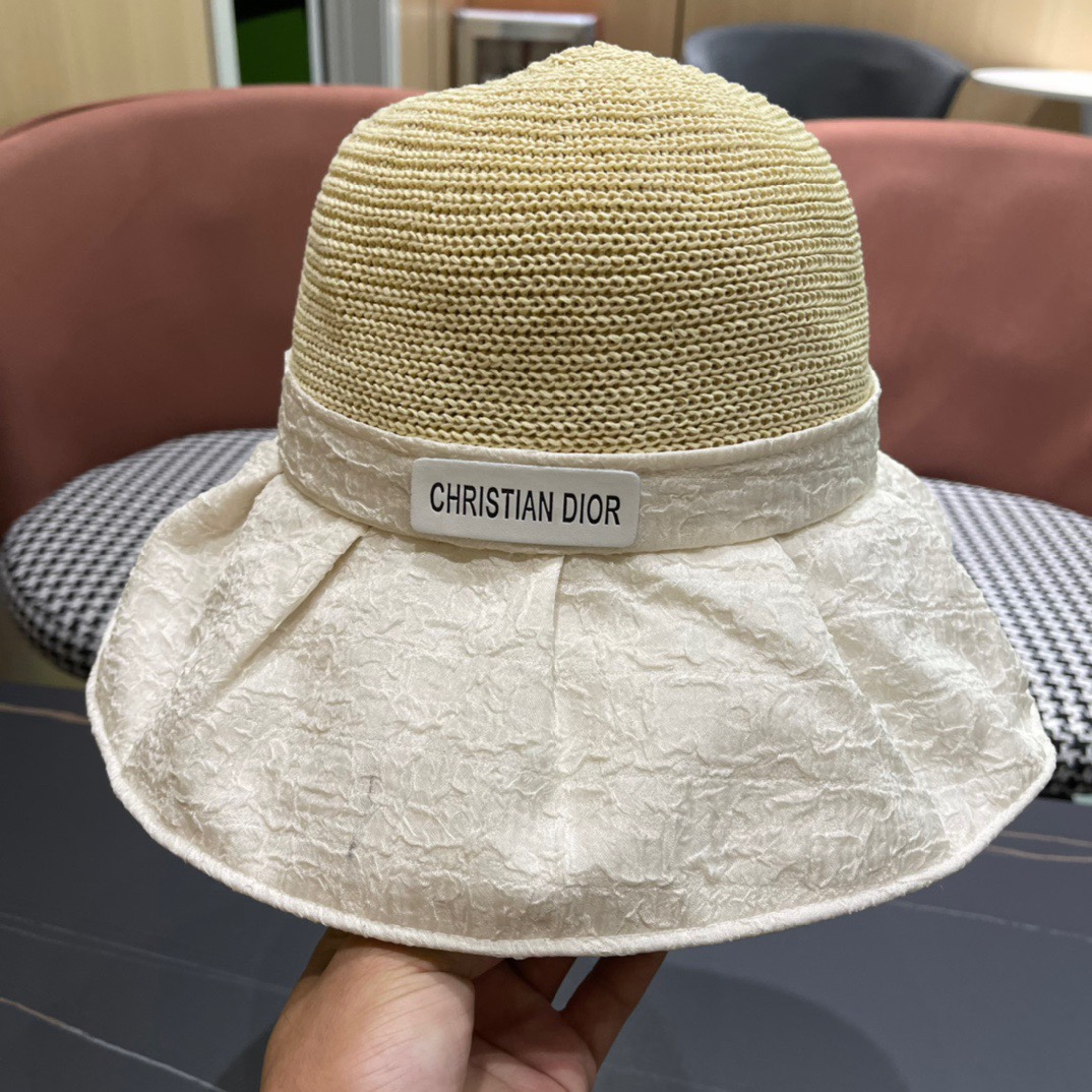  【DIOR迪奥】2024新款爆款简约渔夫帽，超好搭配，赶紧入手！