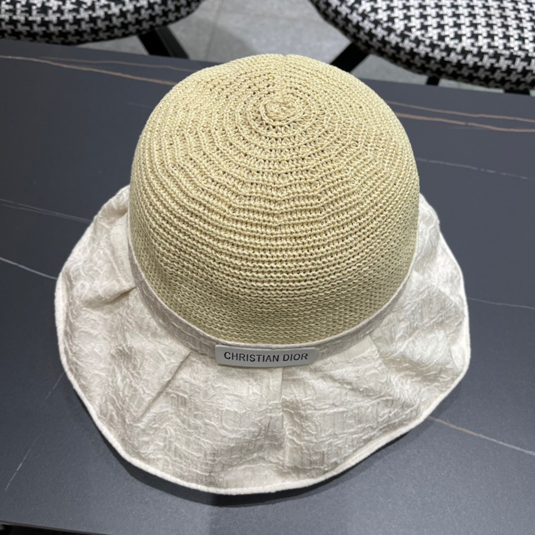  【DIOR迪奥】2024新款爆款简约渔夫帽，超好搭配，赶紧入手！