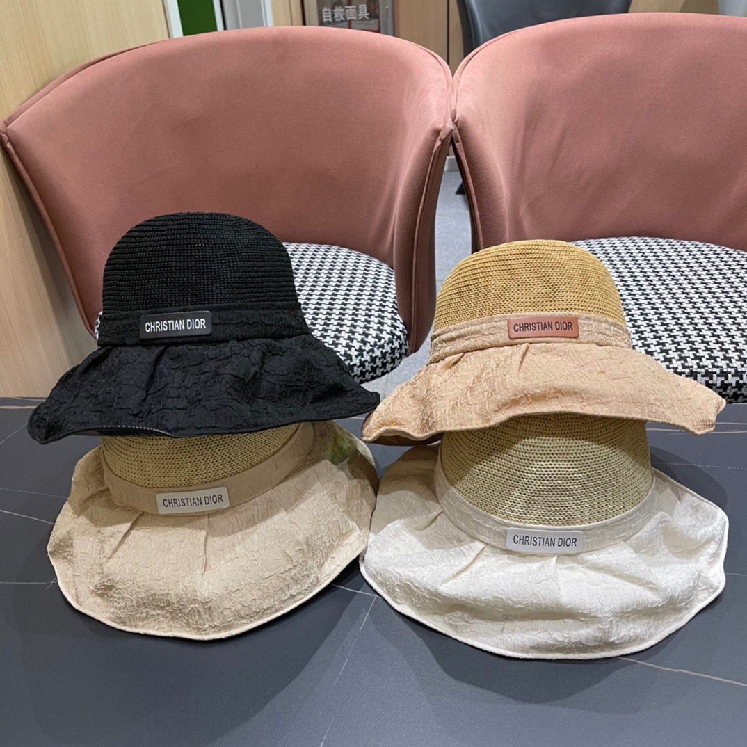 【DIOR迪奥】2024 nuevo modelo de sombrero de pescador minimalista, muy fácil de combinar, ¡cómpralo ya!