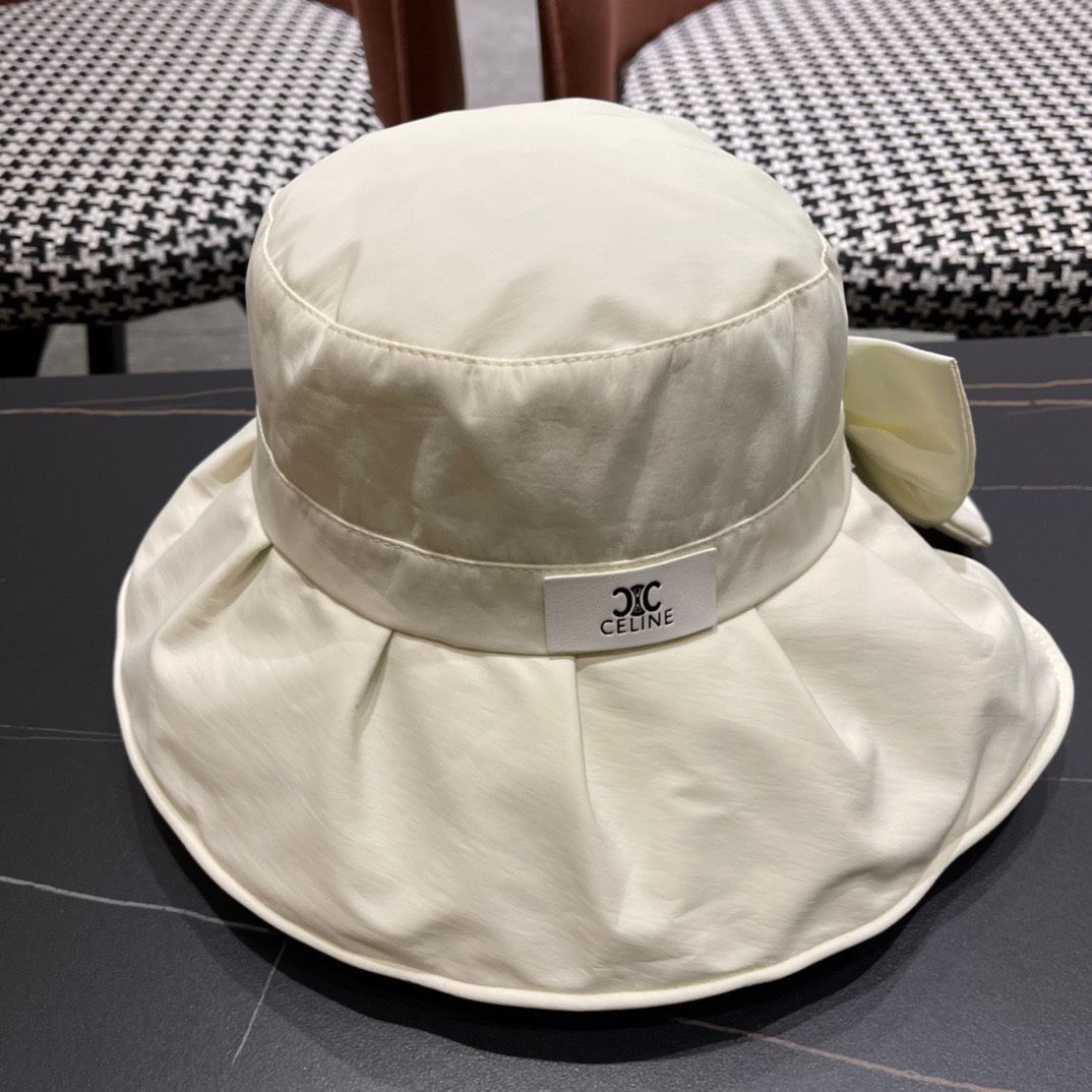 【CELINE赛琳】春夏款遮阳蝴蝶结渔夫帽🌈更有质感的一款